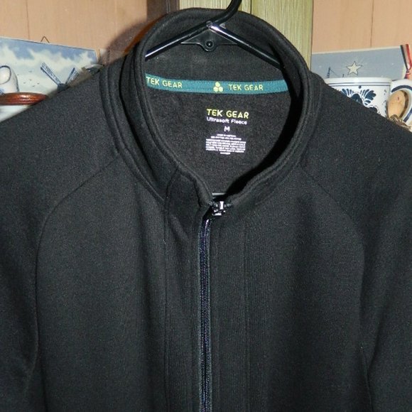 TEK GEAR Track Jacket Men’s Black Size Medium - Picture 7 of 9